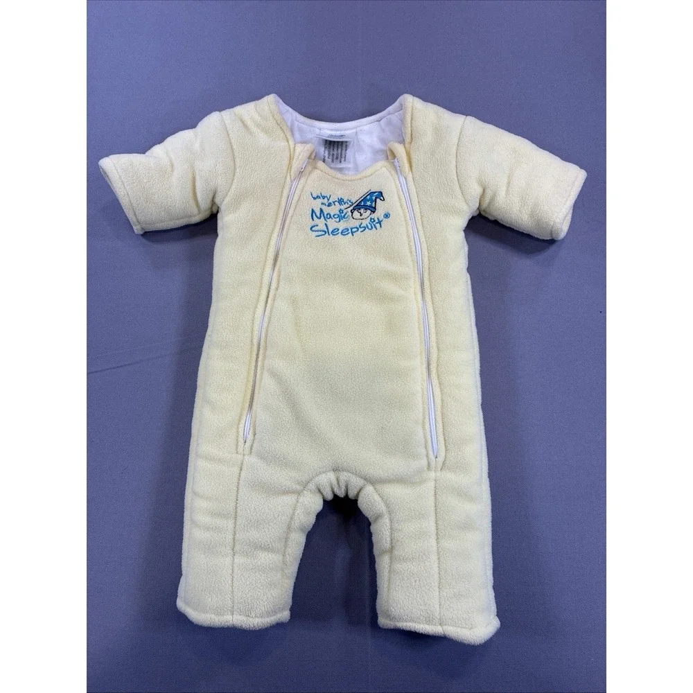 Baby Merlin's Magic Sleepsuit Size Small (3–6 Months / 12–18 lbs) Pale Yellow
